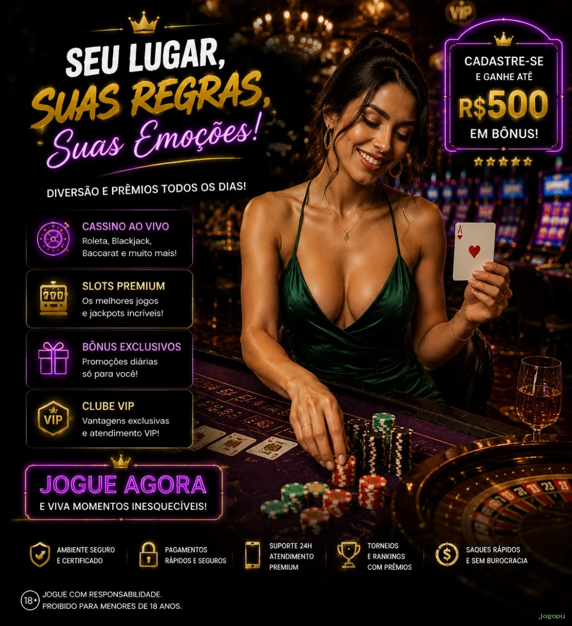 Bônus de boas-vindas jogopu